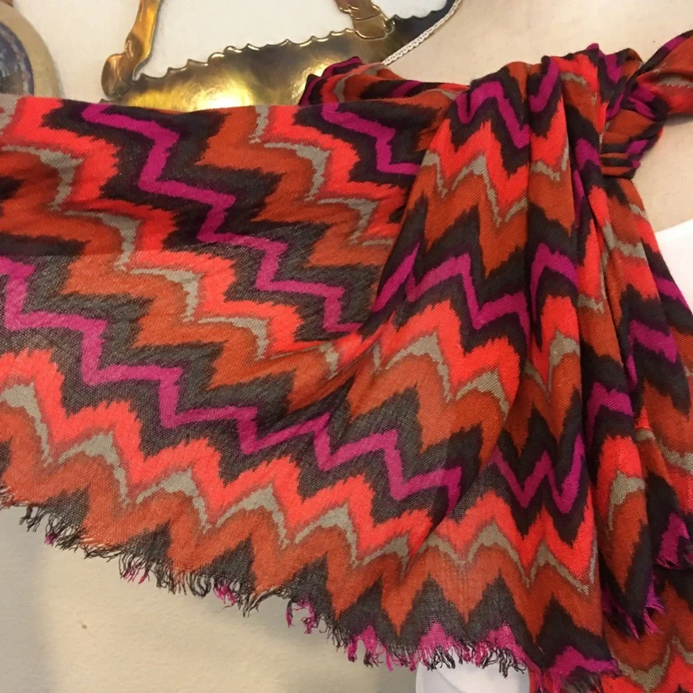 Curations by Stefanie Greenfield colorful scarf